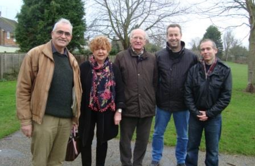 Pictured left to right. Cllrs Alan Murray, Judy Terry, John Carnall and Kym Stro