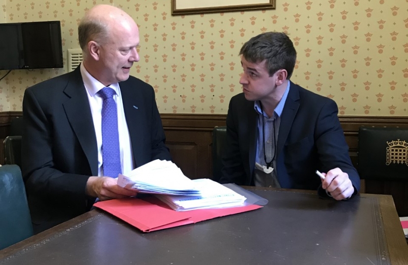 tom with Chris Grayling